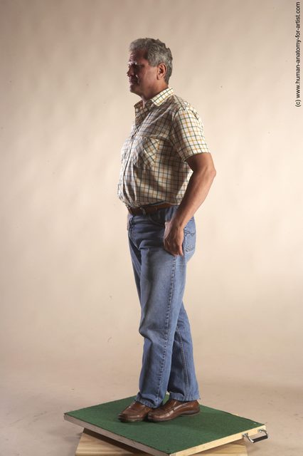 Casual Man White Standing poses - ALL Slim Short Grey Standing poses - simple