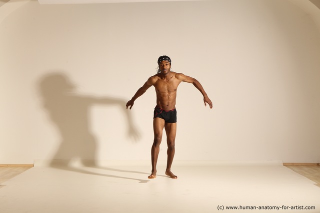 Underwear Man Black Athletic Long Black Dancing Dynamic poses