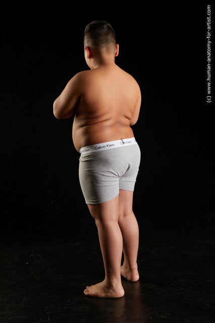 Underwear Man White Standing poses - ALL Overweight Standing poses - simple Standard Photoshoot
