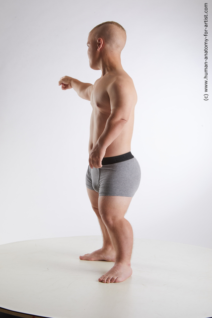 Underwear Man White Standing poses - ALL Average Short Brown Standing poses - simple Standard Photoshoot