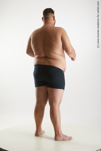 Underwear Man White Standing poses - ALL Overweight Short Brown Standing poses - simple Standard Photoshoot