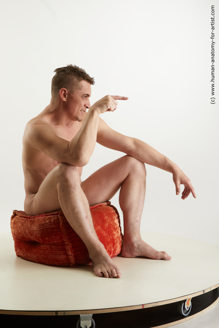 Nude Man White Sitting poses - simple Average Short Brown Sitting poses - ALL Standard Photoshoot